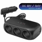 3 Port Car Cigarette Lighter Splitter with Dual USB Ports Car Charger Best Price in Sri Lanka From Dealhub.lk