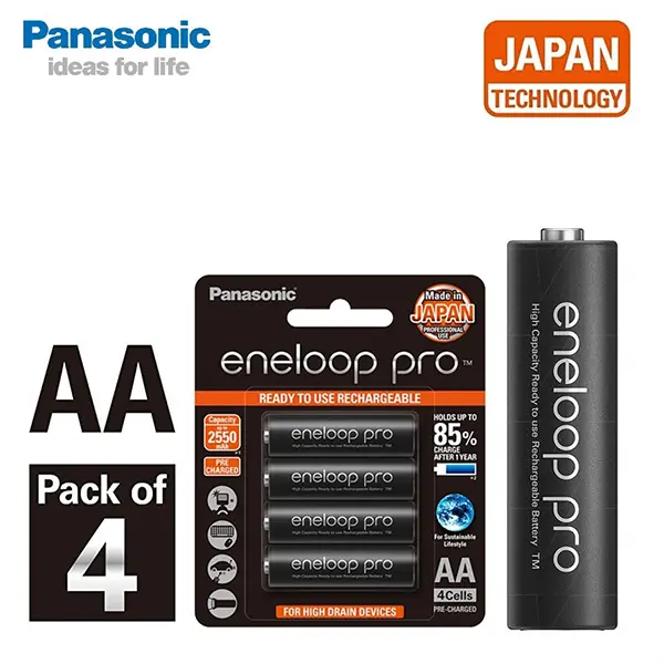 Panasonic-Eneloop-Pro-AA-Rechargeable-Battery-Pack-4Pcs-2550mAh@Dealhub.lk_ Panasonic Eneloop Pro AA Rechargeable Battery Pack 4Pcs 2550mAh Best Price in Sri Lanka From Dealhub.lk