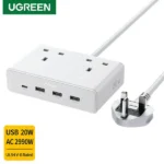 UGREEN 20W Nexode Extension Cord Power Strip 1.5M UK Plug S620 85170 Best Price in Sri Lanka From Dealhub.lk