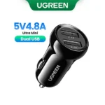 UGREEN 24W Dual USB Port Fast Car Charger 50875 Best Price in Sri Lanka From Dealhub.lk