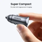 UGREEN 30W USB C + USB A Dual Port Car Charger 40858 Best Price in Sri Lanka From Dealhub.lk
