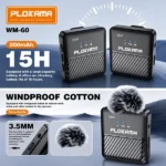 Plokama WM 60 Dual Wireless Microphone with Handheld Stick Best Price in Sri Lanka From Dealhub.lk