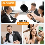 Plokama WM 60 Dual Wireless Microphone with Handheld Stick Best Price in Sri Lanka From Dealhub.lk