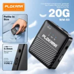 Plokama WM 60 Dual Wireless Microphone with Handheld Stick Best Price in Sri Lanka From Dealhub.lk