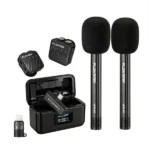 Plokama WM 80 Dual Wireless Microphone with Handheld Stick Best Price in Sri Lanka From Dealhub.lk