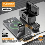 Plokama WM 80 Dual Wireless Microphone with Handheld Stick Best Price in Sri Lanka From Dealhub.lk