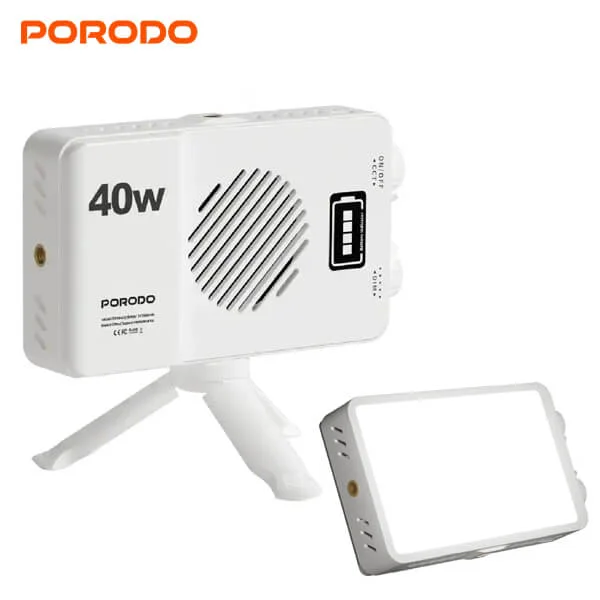 Porodo 40W Rechargeable Handheld Fill Light, Ra 95+ CRI Best Price in Sri Lanka From Dealhub.lk