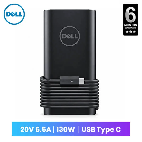 Dell-130W-USB-C-Laptop-Charger-Power-Adapter-20V-6.5A-Sri-Lanka Dell 130W USB C Laptop Charger Power Adapter 20V 6.5A Best Price in Sri Lanka From Dealhub.lk